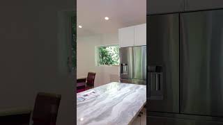 Modern Sleek White Kitchen Cabinet Remodel In Annandale, VA