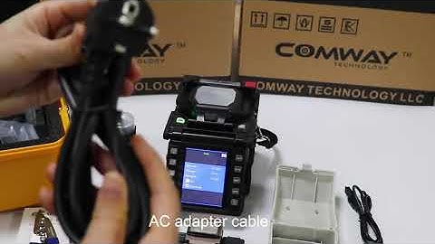 unpacking of COMWAY C10 optical fiber fusion splicer core to core alignment