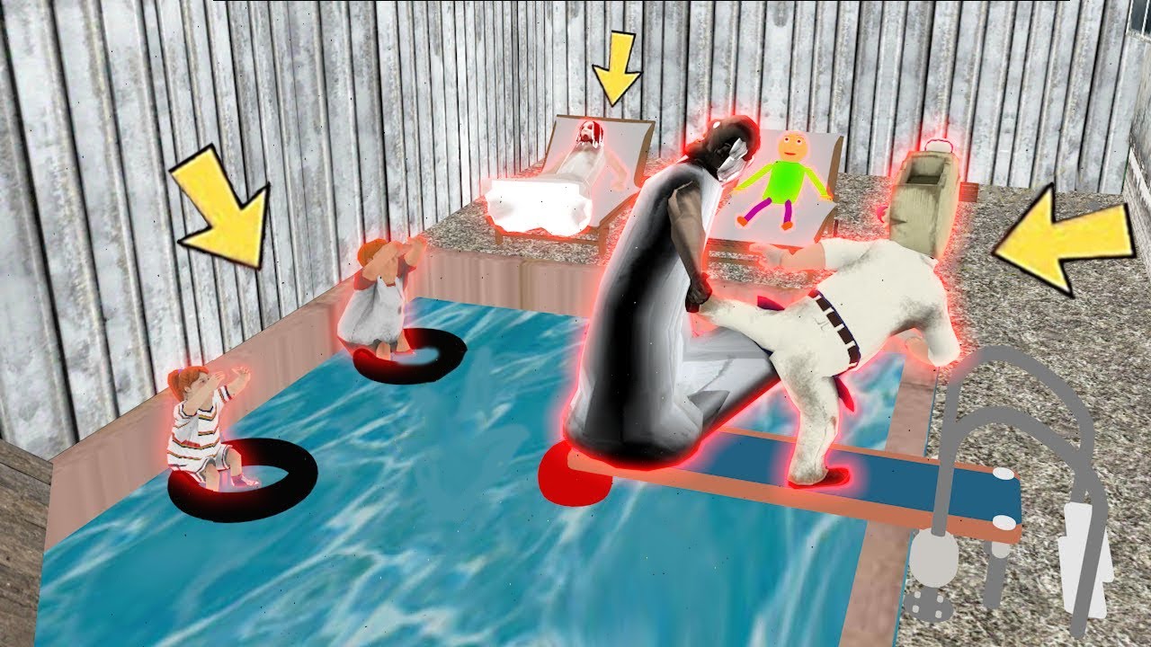 Ice scream 3 vs Granny vs Baldi funny animation part 11