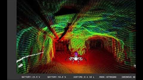 Pilot View Of Lidar Assisted Drone Flight Under Ground