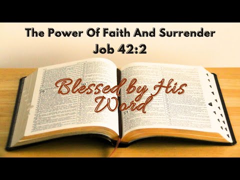 Verse Of The Day | The Power Of Faith And Surrender | Job 42:2 | October 12, 2023