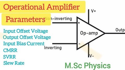 Parameters of Operational Amplifier (Op-Amp) | CMRR | SVRR | Slew Rate