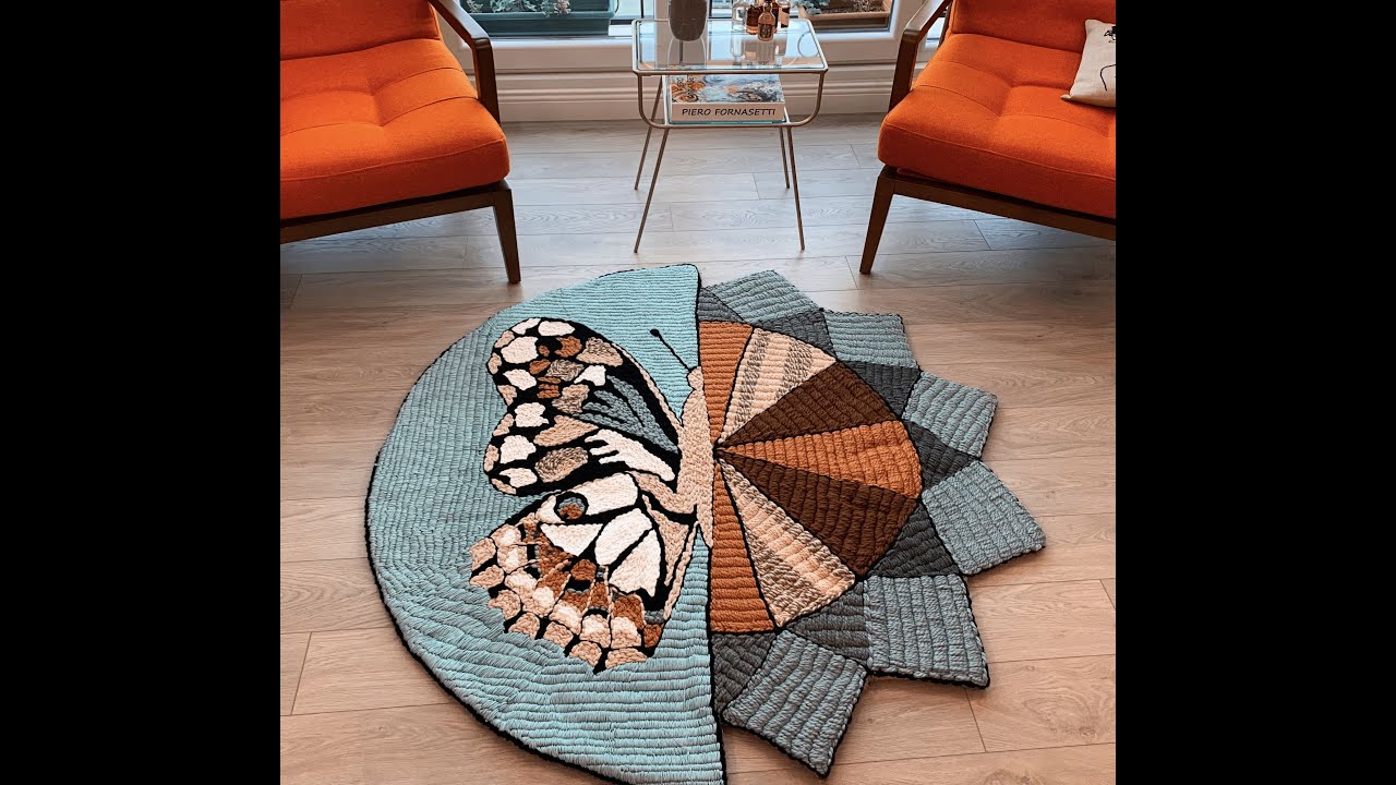 Yuvarlak Punch Halı - Kasnaksız ( Round Punch Rug Hooking )