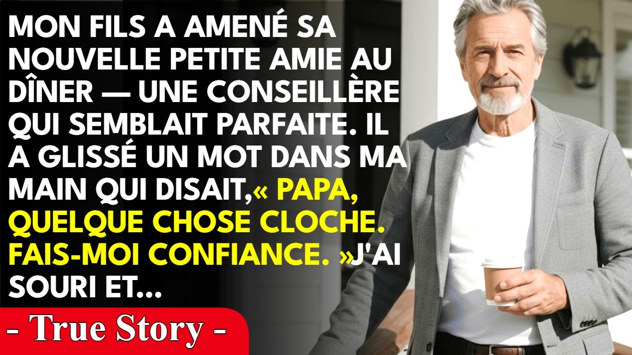 J'ai trente-deux ans de brigade financière derrière moi, et pourtant c'est mon fils de trente et un ans qui m'a glissé un mot plié en quatre pendant le dîner, sous le nez de sa nouvelle petite...