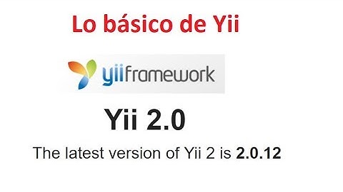 Lo básico de Yii 2