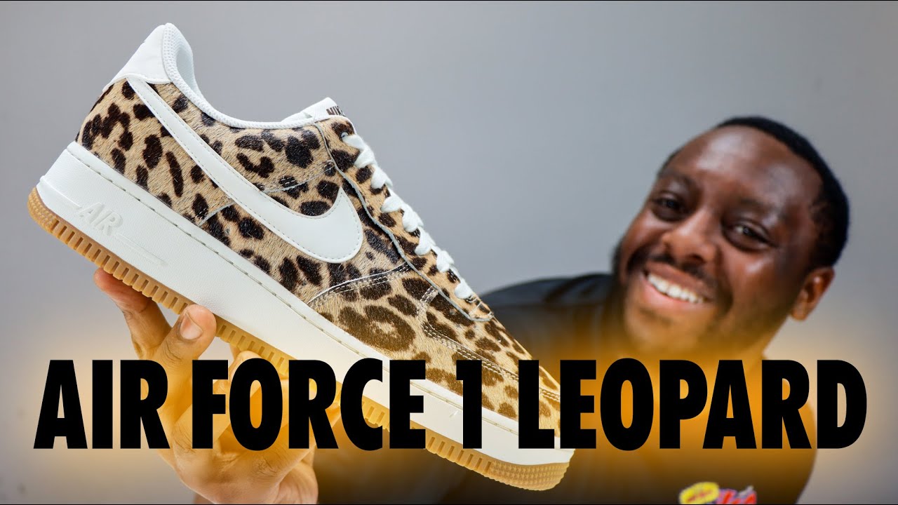 Nike Air Force 1 Leopard Brown Sesame Sail On Foot Review