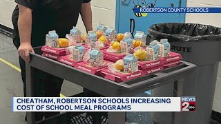 Cheatham County Schools, Robertson County Schools increasing cost of meal programs
