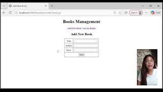 BookStore Management | JSP, Servlet & MySQL CRUD