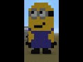 Minecraft Pixel Art: Minion (Minions Movie) #Minecraft #PixelArt #Minion