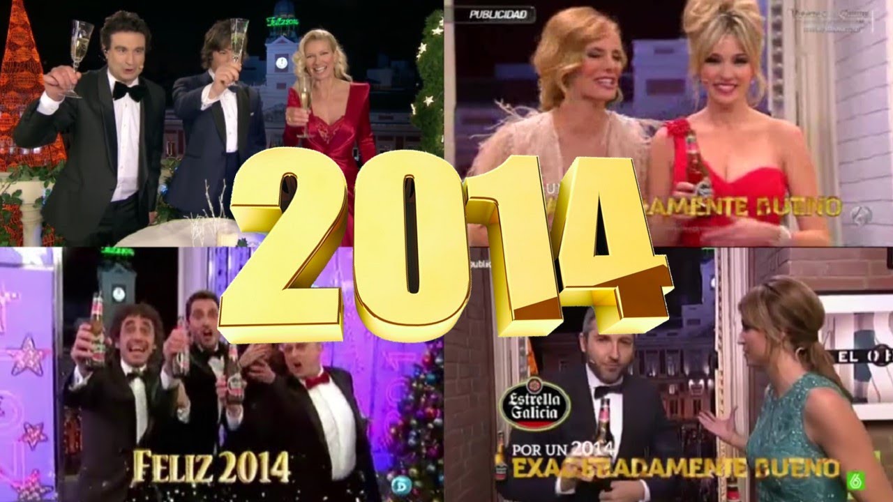 Campanadas 2013-2014 | La 1 - Antena 3 - Telecinco - La Sexta | 31/12/2013