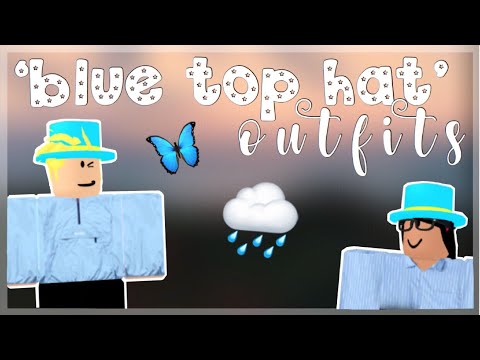 Blue Top Hats At Ahalloweencraft - hobo hat roblox