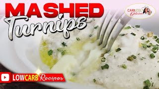 CREAMY MASHED TURNIPS | Best low carb substitute for mashed potatoes!