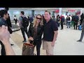 Anastacia Arriving Into Sydney Australia.
