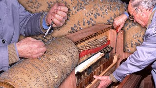 El ORGANILLO. Afinación y reparación artesanal de este instrumento musical por el ORGANILLERO