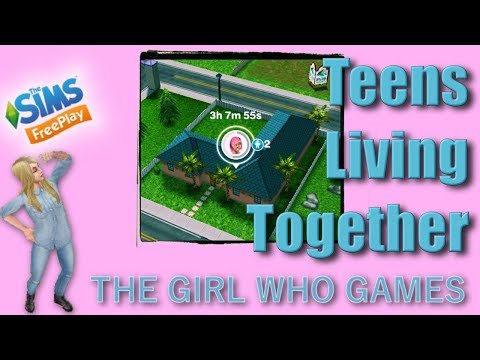 The Sims Freeplay- Teenage Sims Living Together! [HOW TO]