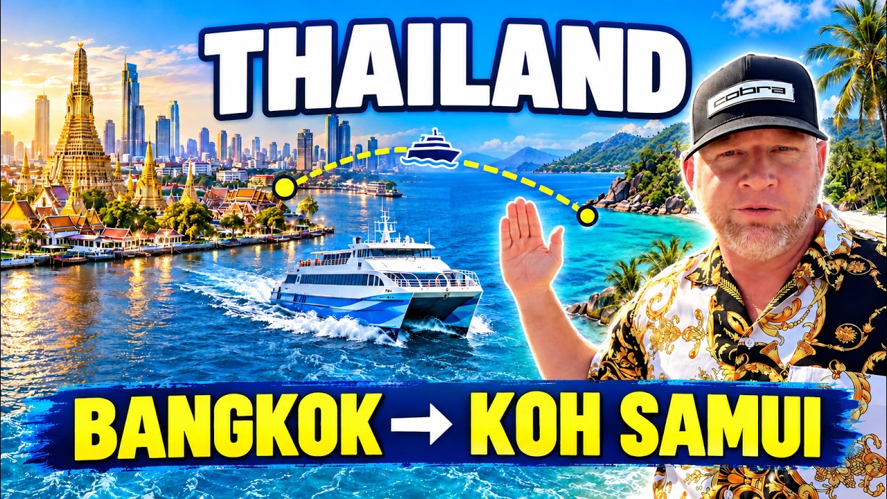 Bangkok to Koh Samui Without Flying | Thailand Island Hopping Adventure