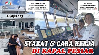 SYARAT & CARA KERJA DI KAPAL PESIAR, DEPARTEMENT BEAUTY SALON | AGENT RECOMMENDED DI BALI & JAKARTA