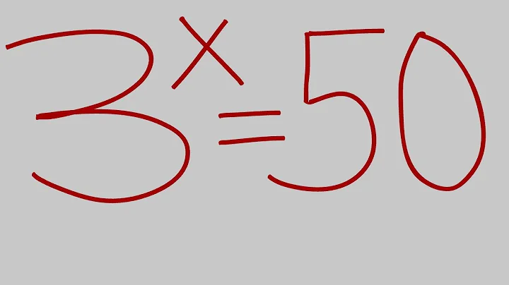 USA 🇺🇸  CAN YOU SOLVE THIS EXPONENTIAL EQUATION 3^X = 50 ?