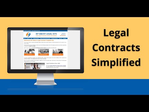 Welcome to RP Emery & Associates - Easy Legal Contract Template Kits