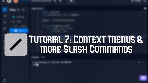 Nextcord | Tutorial 7 | Context Menus & More Slash Commands
