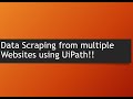 Data Scraping from multiple websites using UiPath. Format & present data using Excel Table & Slicer