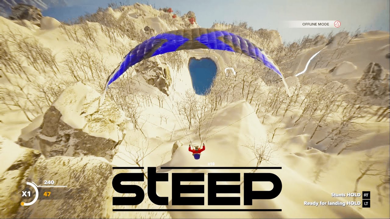 STEEP Gameplay Paragliding in 2024 ! 4K Max 60P