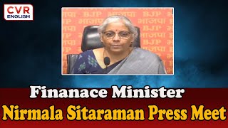 Finance Minister Nirmala Sitharaman Press Meet | CVR ENGLISH