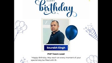 🎉 𝐖𝐢𝐬𝐡𝐢𝐧𝐠 𝐨𝐮𝐫 𝐞𝐱𝐜𝐞𝐩𝐭𝐢𝐨𝐧𝐚𝐥 𝐏𝐇𝐏 𝐓𝐞𝐚𝐦 𝐋𝐞𝐚𝐝 Sourabh Singh 𝐚 𝐟𝐚𝐧𝐭𝐚𝐬𝐭𝐢𝐜 𝐛𝐢𝐫𝐭𝐡𝐝𝐚𝐲!🥳 | GMTA Software #shorts