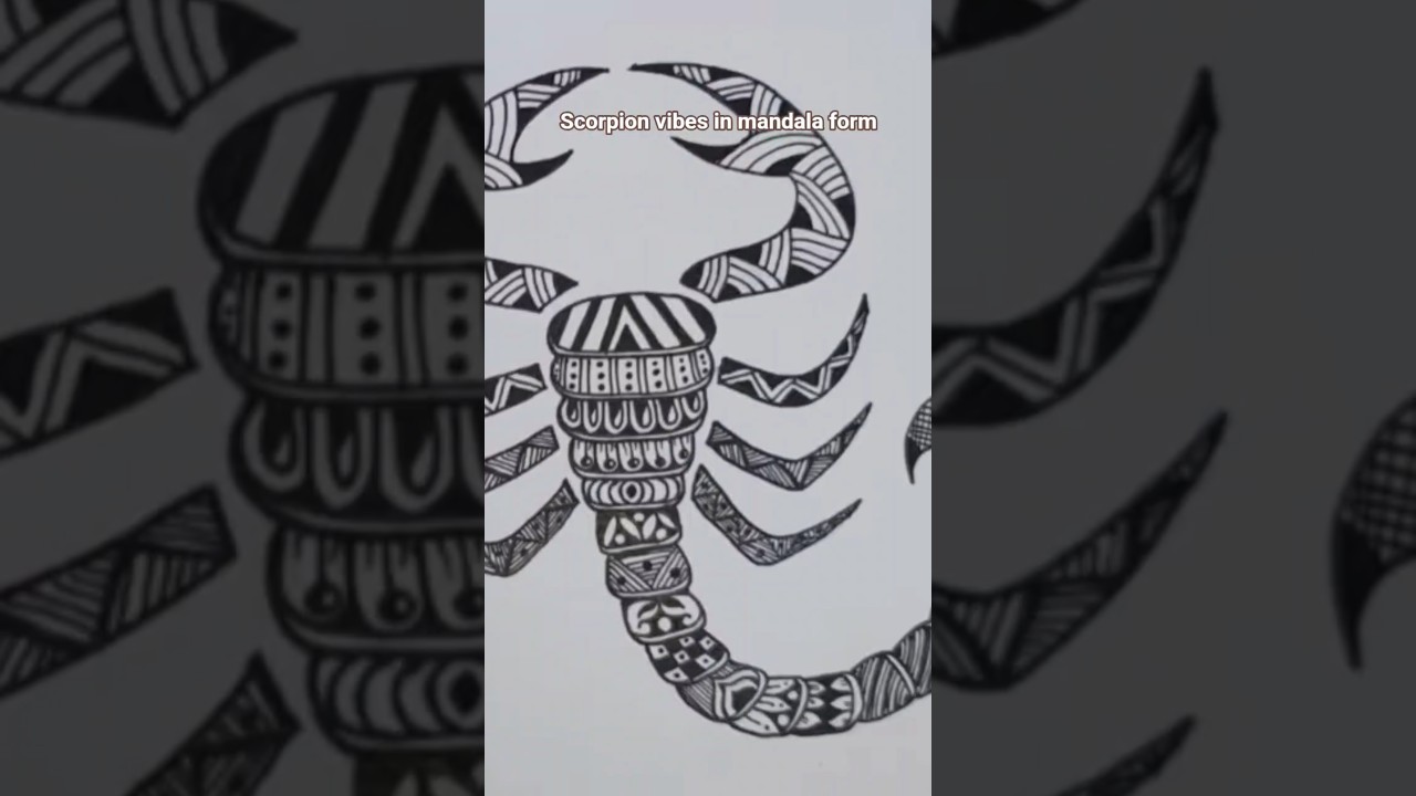 Scorpio mandala art 