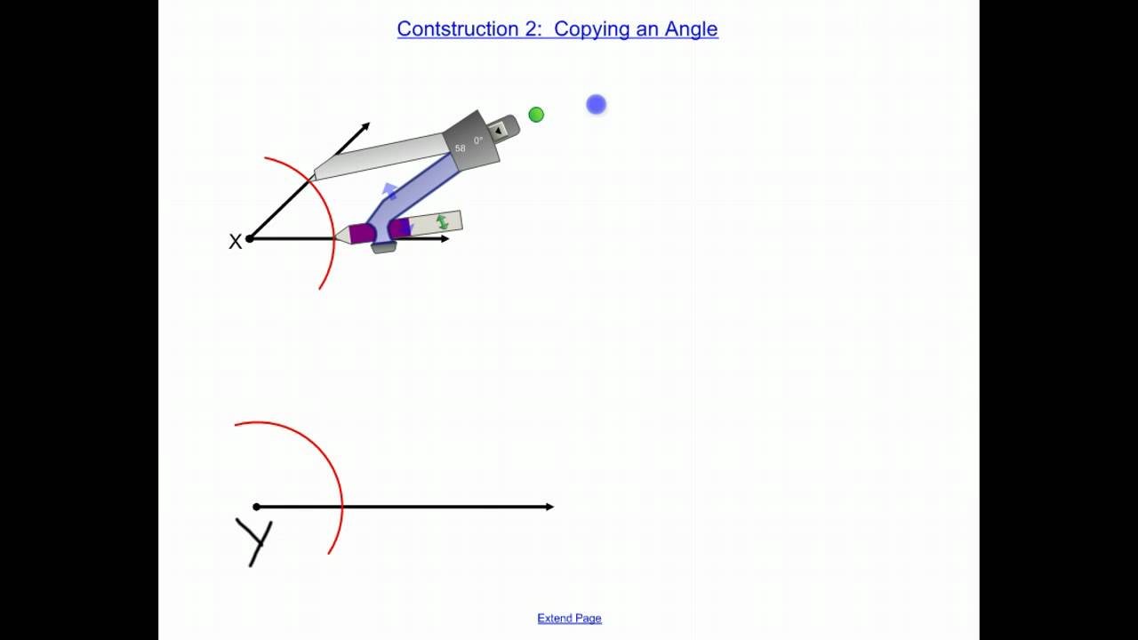 construction 2: copying an angle - YouTube