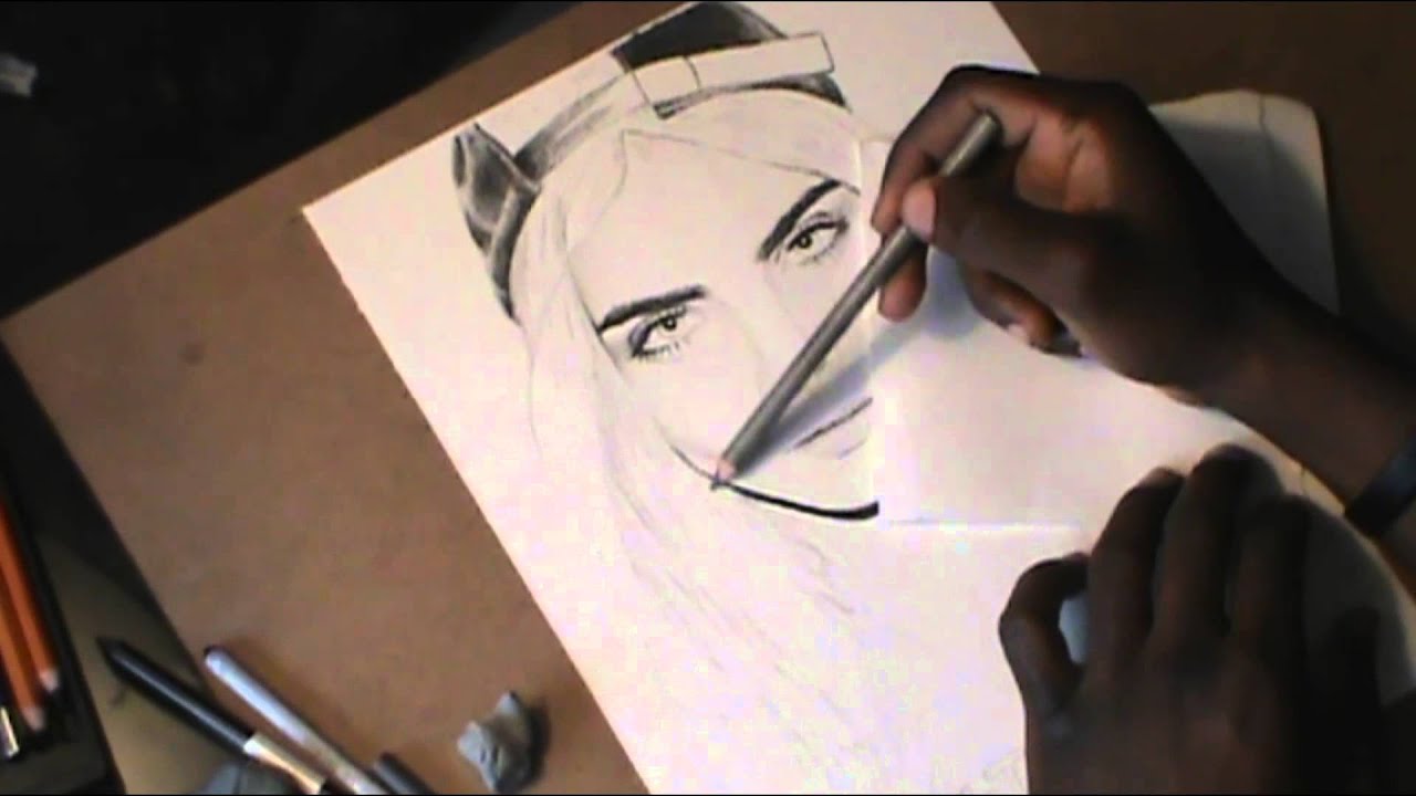 Cara Delevingne Speed Drawing 