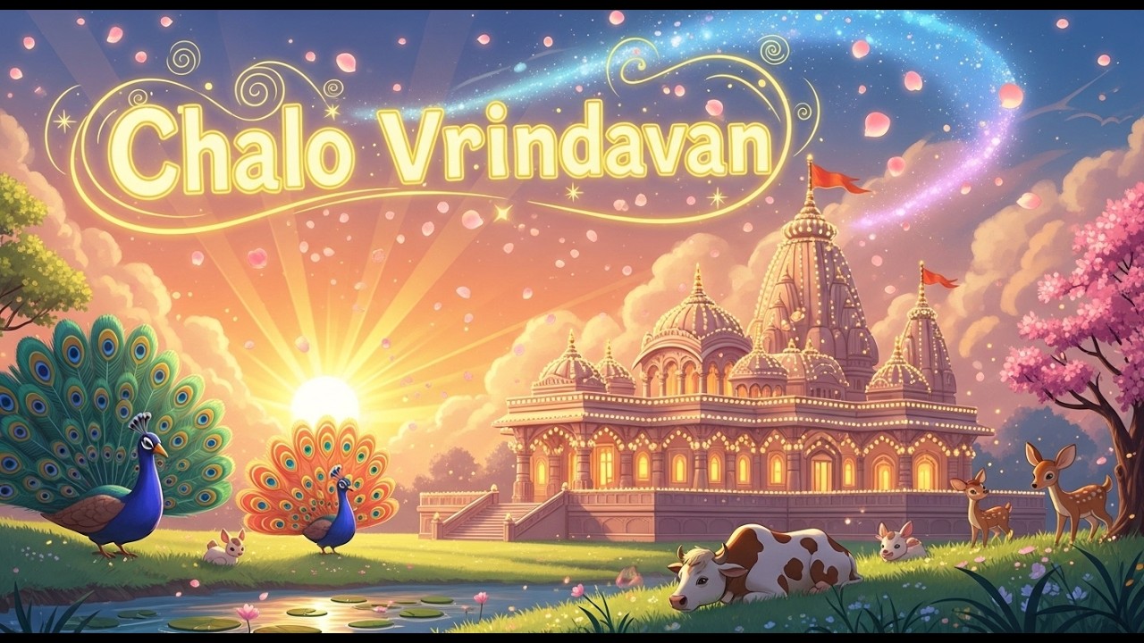 Aao Chale Vrindavan | आओ चलें वृंदावन #spiritualstory #moralstories #kahaniyan #vrindavan #ghibli