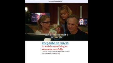 keep Tabs- Meaning, Pronunciation, Usage | Learn English with TV Shows & Movies