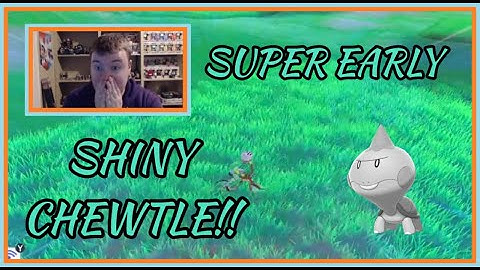 Super Early Wild Shiny Chewtle! | Pokemon Sword & Shield