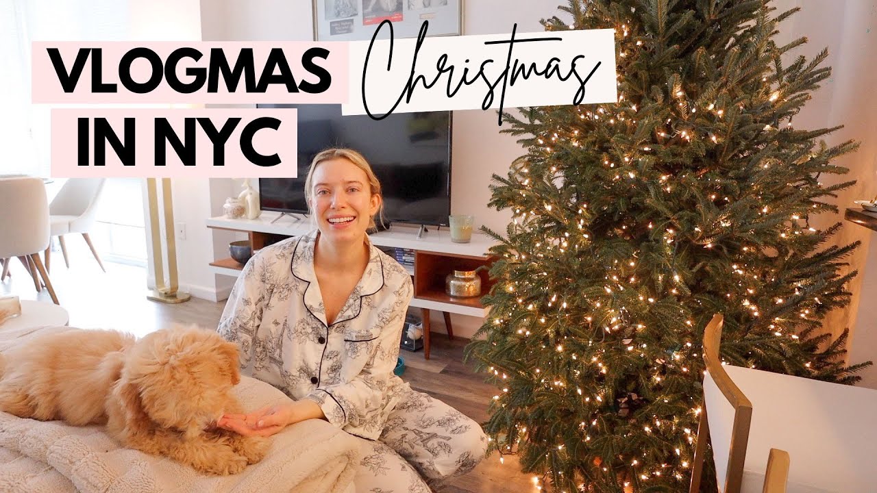 VLOGMAS Day 4: Christmas in NEW YORK! Work from home day