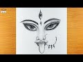 Sketch devi kali  how to draw kali devi