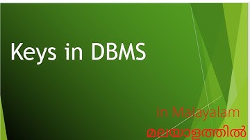 keys in  DBMS- Primary key,Candidate key, Alternate key... in Malayamam| മലയാളത്തിൽ