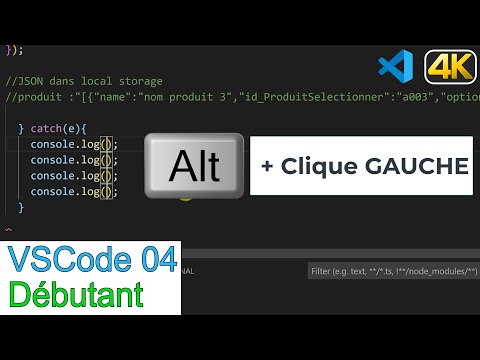 VSCode04-Ecrire sur plusieurs lignes en même temps-multi sélection-Visual Studio Code