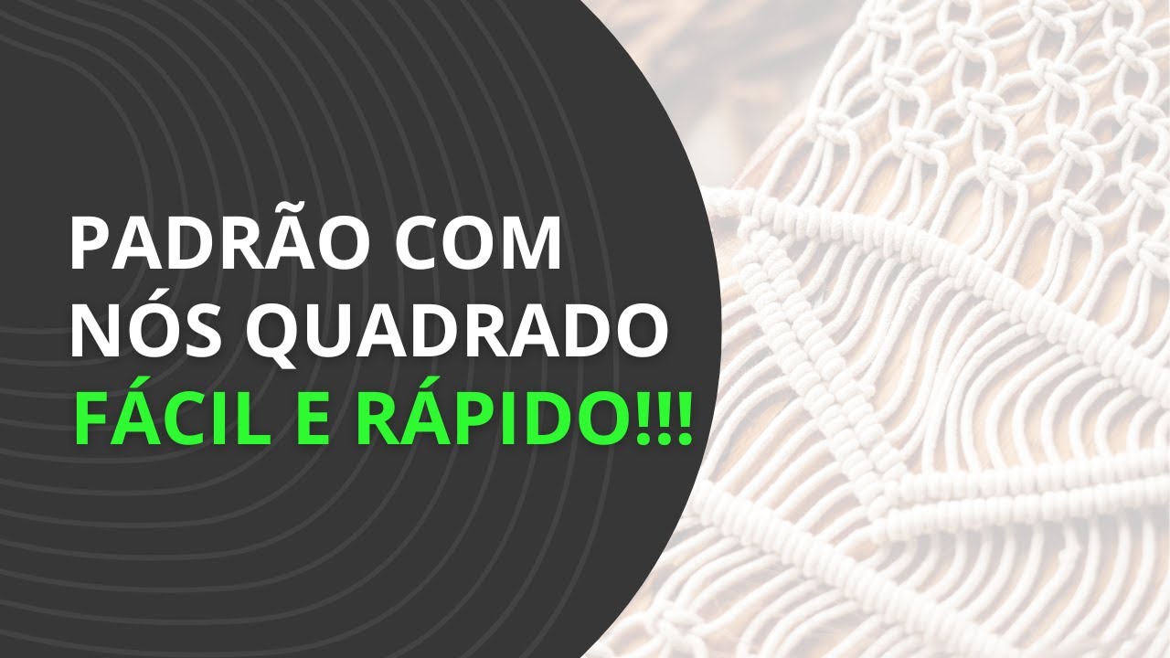 ✅[2024] Aprenda padrão com nó plano com espaços RÁPIDO e FÁCIL