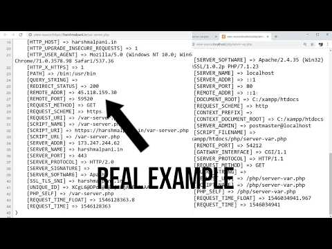 WE use Super Globals in PHP and $ SERVER Variable with Real Example *in Hindi*