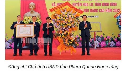 Xã Ninh Hoà, huyện Hoa Lư đón Bằng công nhận xã đạt chuẩn nông thôn mới nâng cao năm 2023