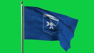 Aj Auxerre Football Team Flag 4K Loop Video