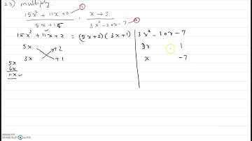 Multiplying rational expressions involving quadratics -#23 - Practice Final - Math 130