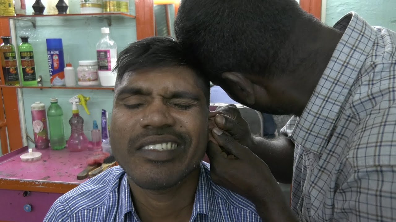 2020  HI SPEED 👂👂👂 EAR MASSAGE with CRACKING 👦  RAJA MASTER