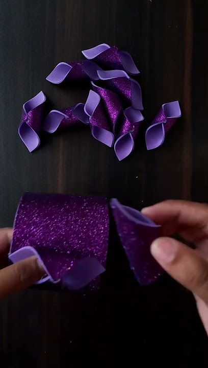 How To Make A Glitter Paper Mini Basket