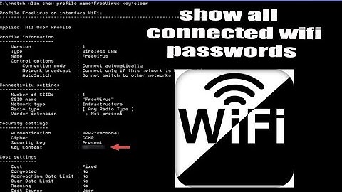 Find all Wi-Fi passwords with only 2 commands | Windows 10/8.1/8/7 - using CMD