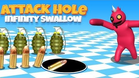 Attack Hole - Black Hole Games - Gameplay Wakkthrough Part .1 Tutorial Levels 1-6 ( ISO & Android)