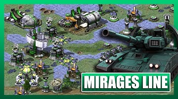 Red Alert 2 | Mirage Defensive Line | (7 vs 1 + Superweapons)
