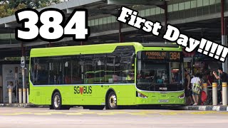 FTBIC’s First Day Debut on Go Ahead Sg service 384 (SG4012C on Service 384)