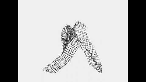 Dancing "A". Draw by openFrameworks